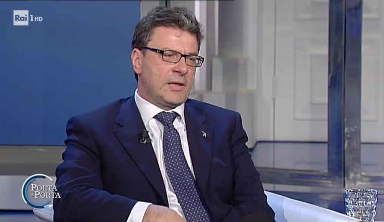 Giorgetti regala 500 euro - Mandamentonotizie.it (Fonte foto Porta a Porta Rai)