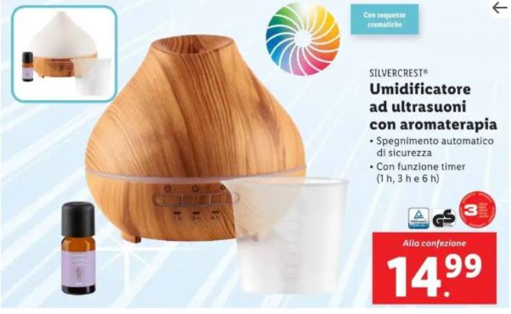 umidificatore lidl